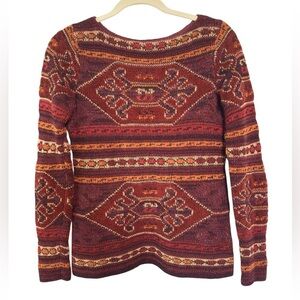 Vintage Lauren Ralph Lauren Sweater Womens Small Southwest Aztec Boho Wool Blend
